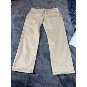 AG Adriano Goldschmied Ex Boyfriend Jeans Tan Slouch Slim 32